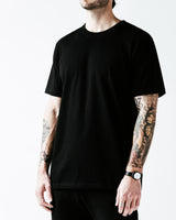 House of Nigh Heavyweight Black short Sleeve T Shirt made with Cotton for a Luxury sportswear fit